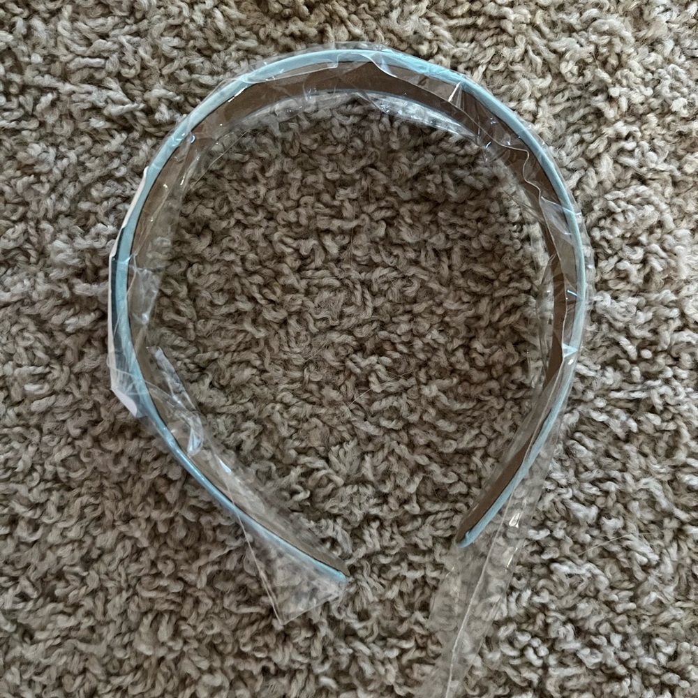 Light Blue Satin Headband - Picture 5 of 5